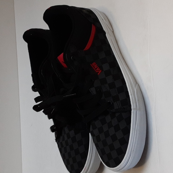 Vans Seldan Shoes Youth Size 7 Black Check - Picture 4 of 9